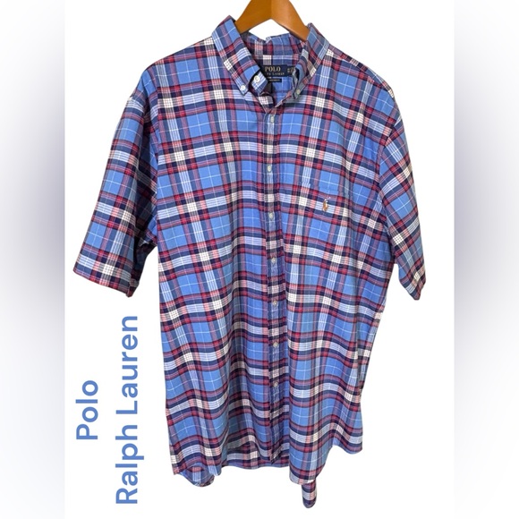 Polo Ralph Lauren-NWT men’s casual untucked short sleeved shirt. XL tall. New! - Picture 7 of 12